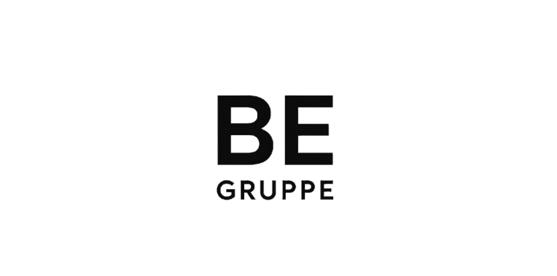 BE-GRUPPE Schriftzug Logo